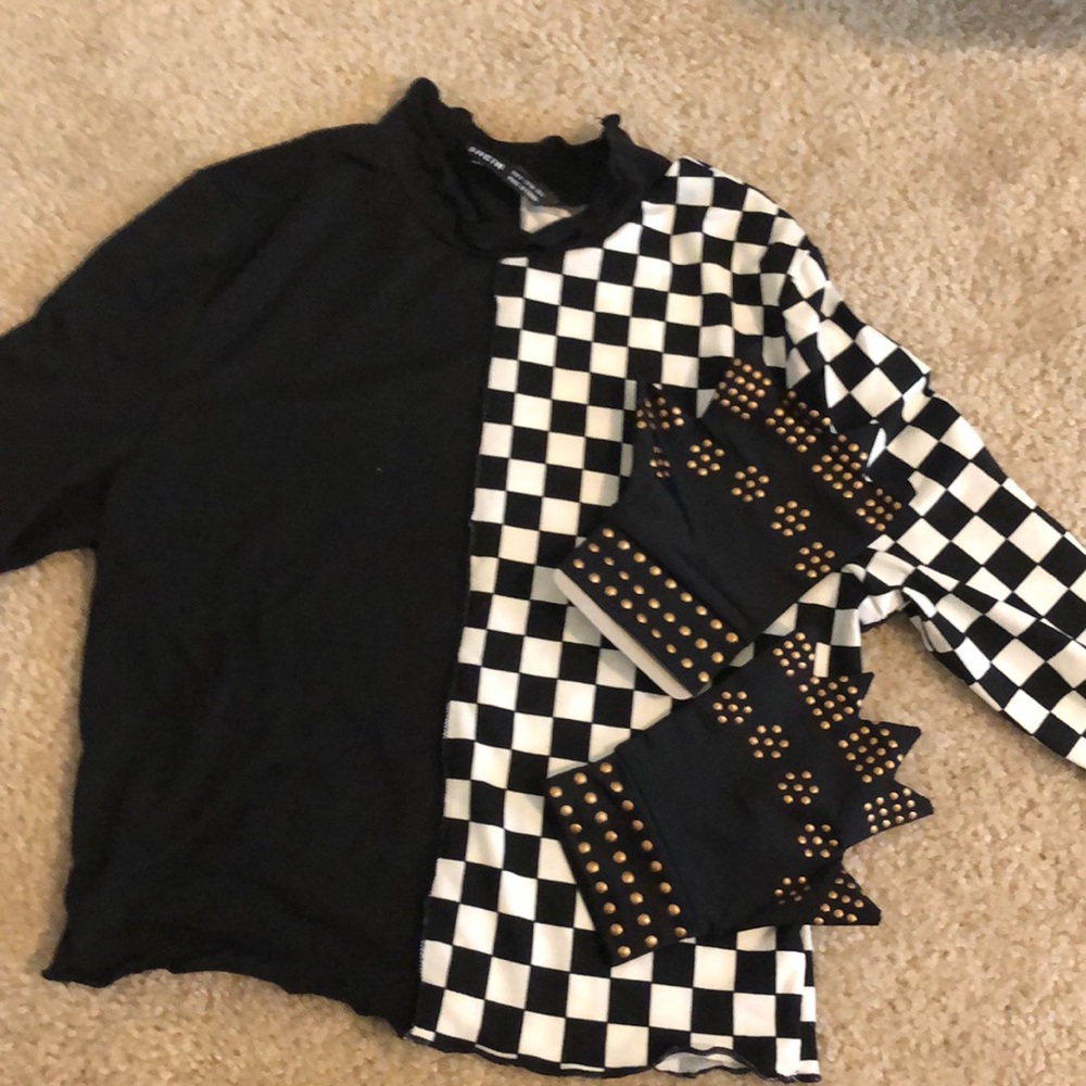 Stylish gloves and shirt are up for grabs